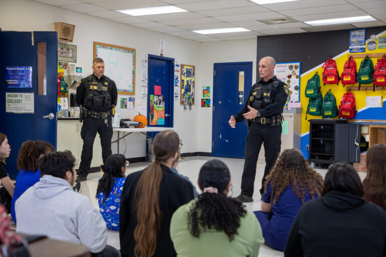 Sheriff’s Deputies Visit CTE Students At LoGuidice